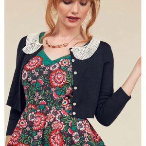 ModCloth Elegant Accents Cardigan Black